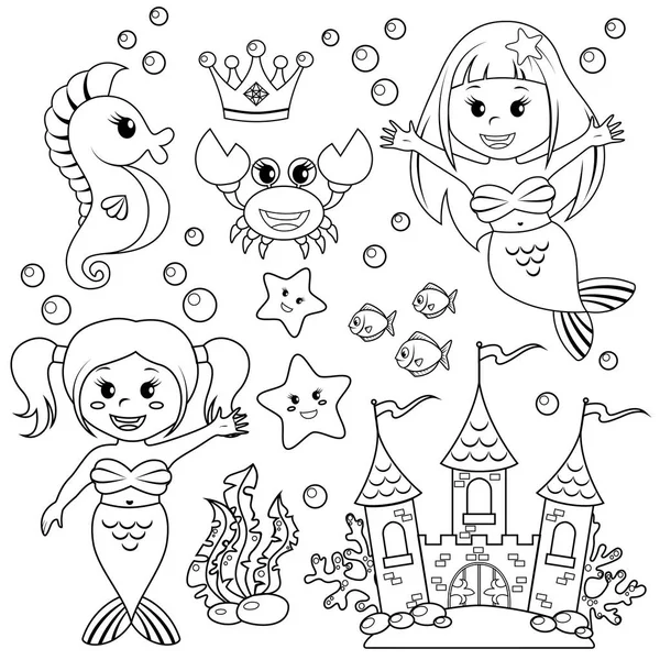 sereia desenho para bebês
