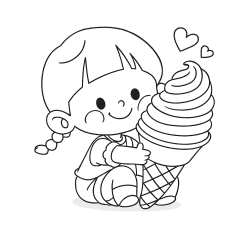 desenho de sorvete de palito para colorir
