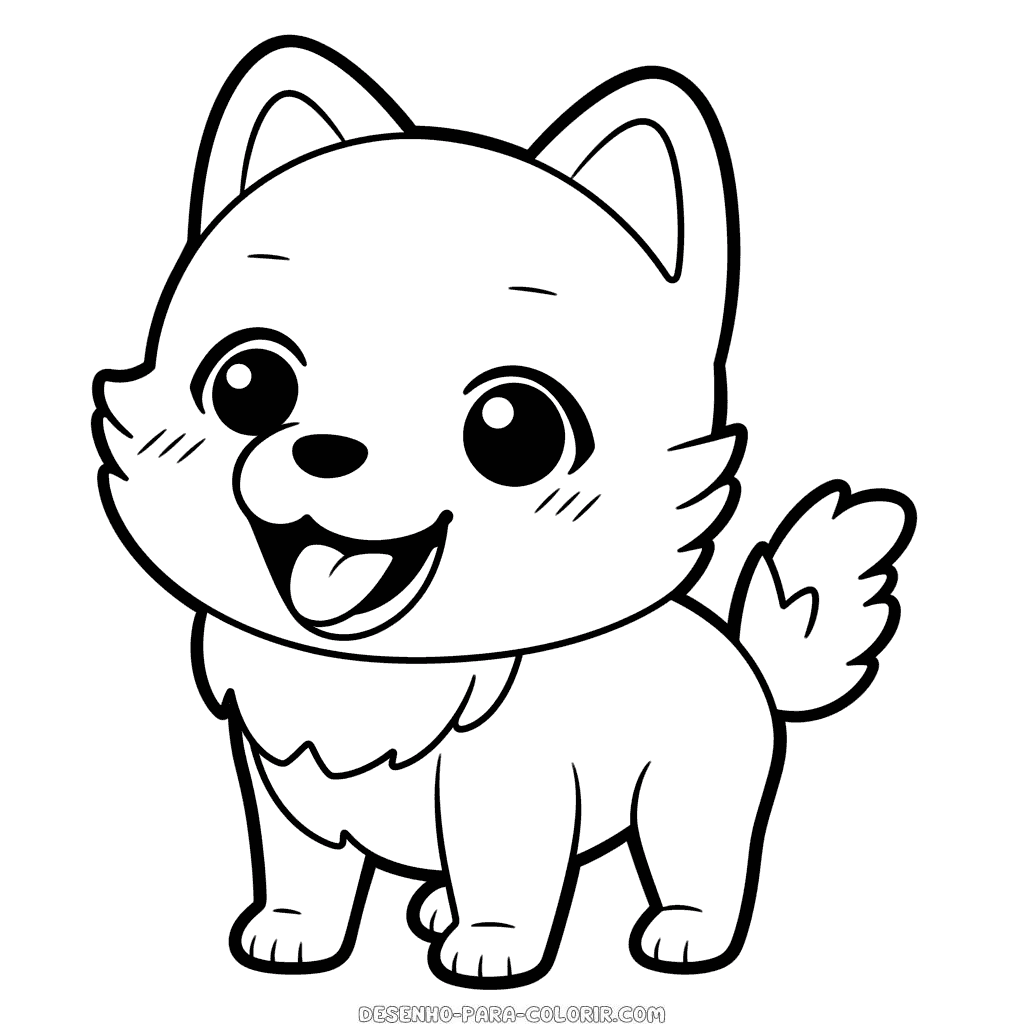desenho de cão para colorir