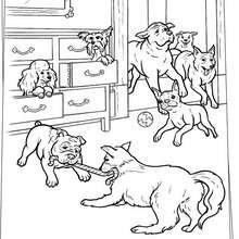 atividade infantil cachorro