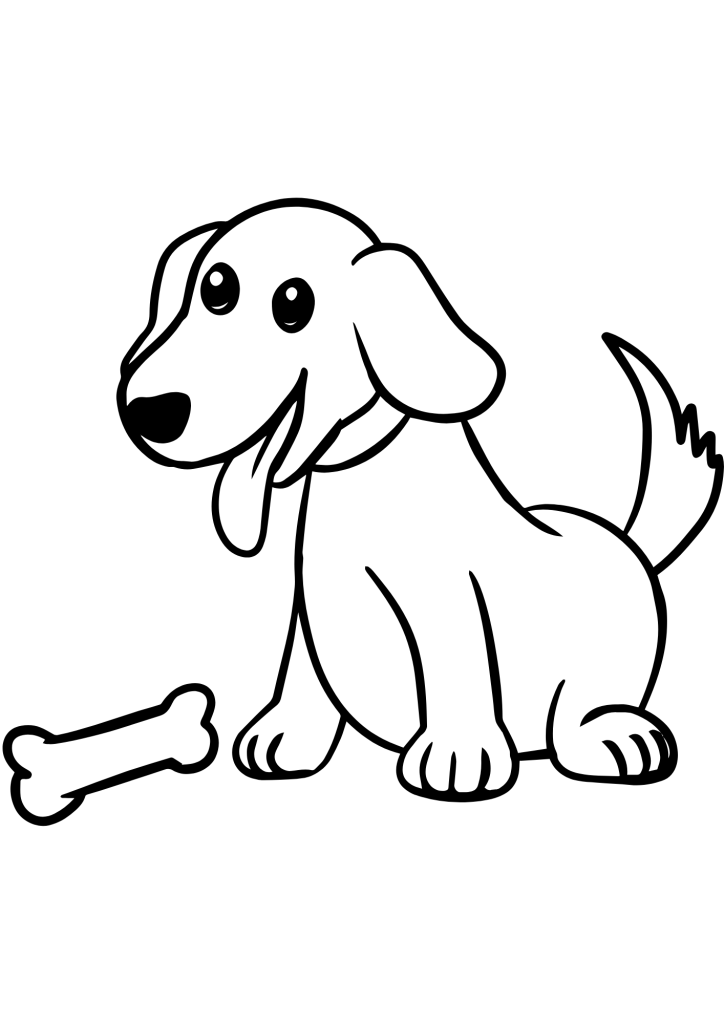 colorir filhote de cachorro