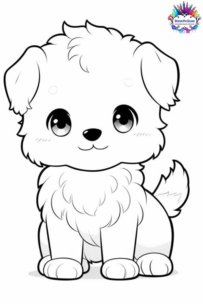 rabiscos de cachorro para colorir