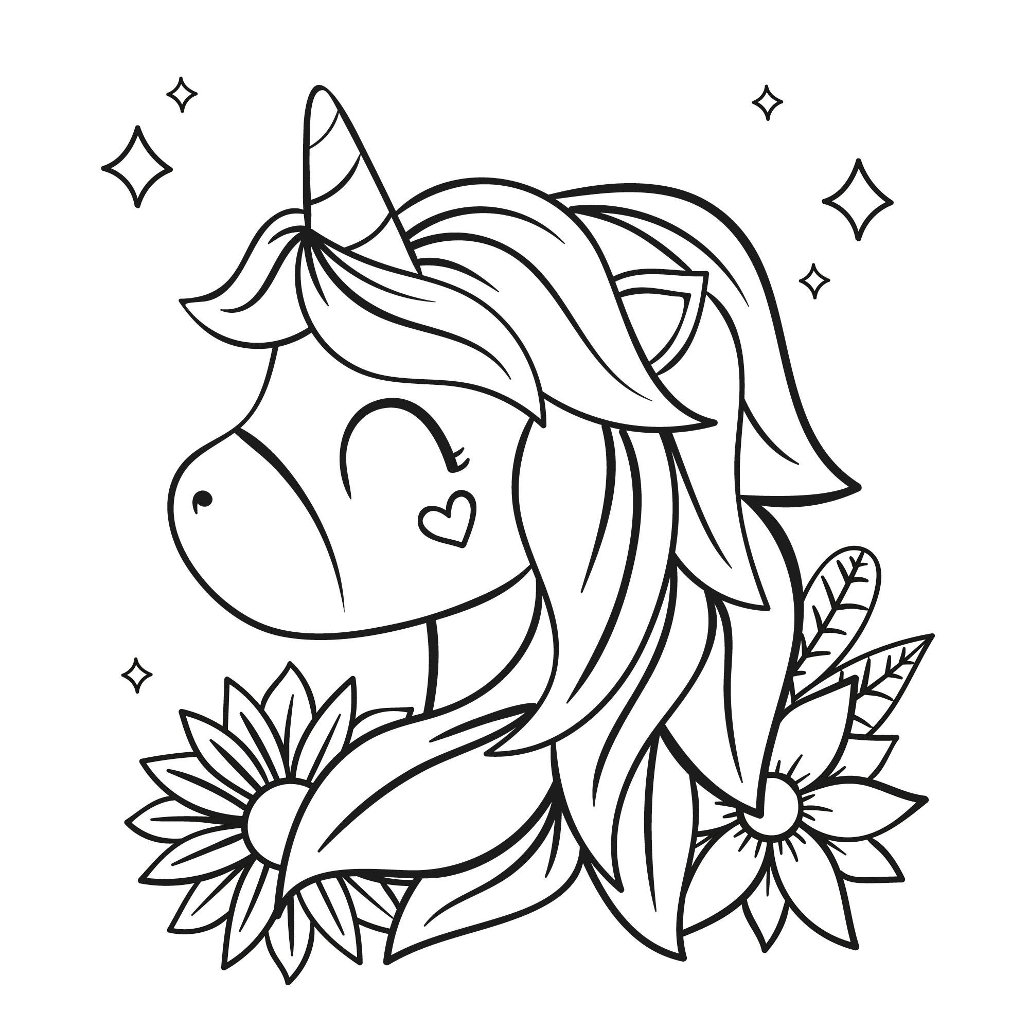 desenho unicórnio realista para colorir