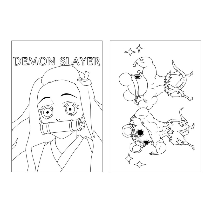 pintar personagens Demon Slayer