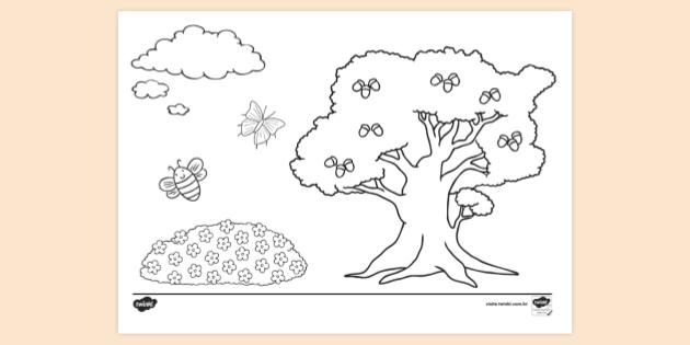 desenho dia da arvore para imprimir