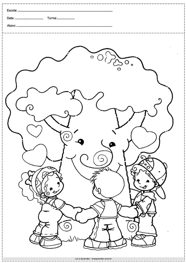 desenhos de árvores para pintar