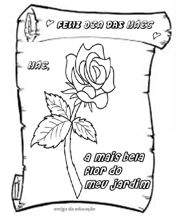 desenhos dia das mães para crianças