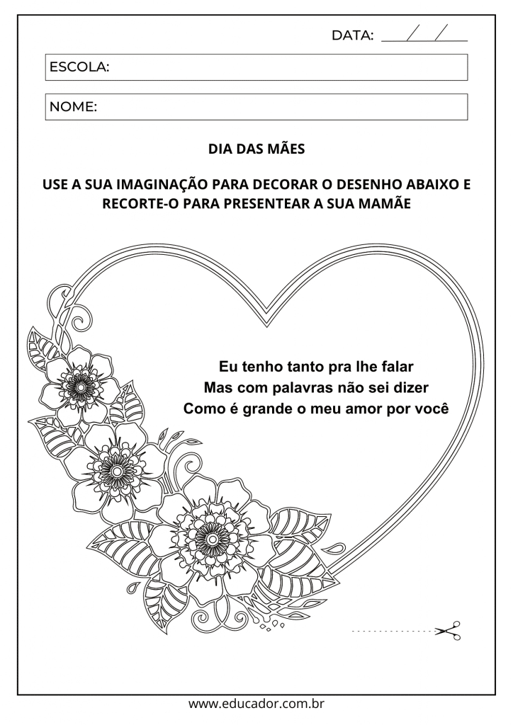 desenho de mãe e filho para colorir