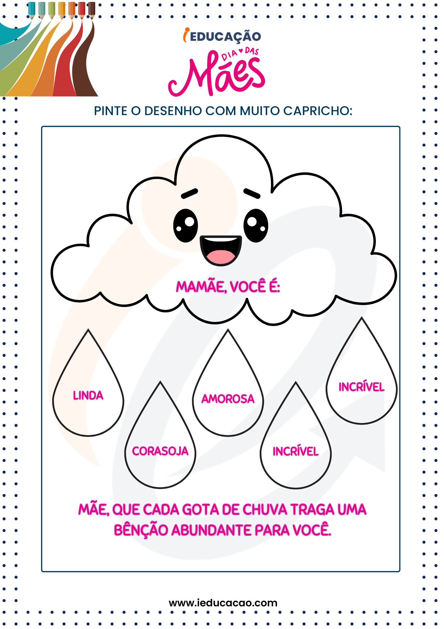 mensagens dia das mães para educação infantil