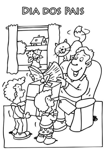 desenhos dia dos pais para bebes