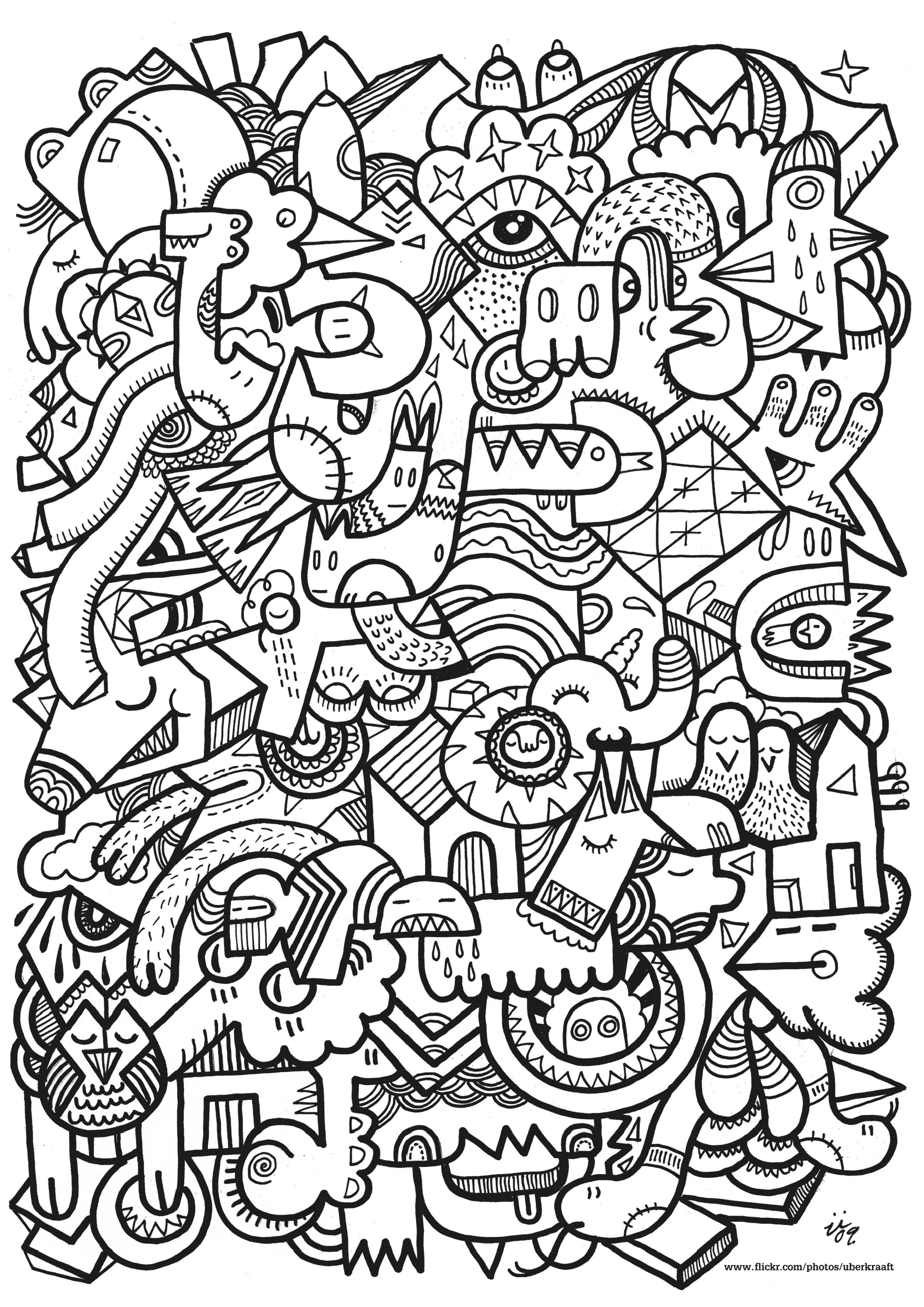 desenhos difíceis para imprimir