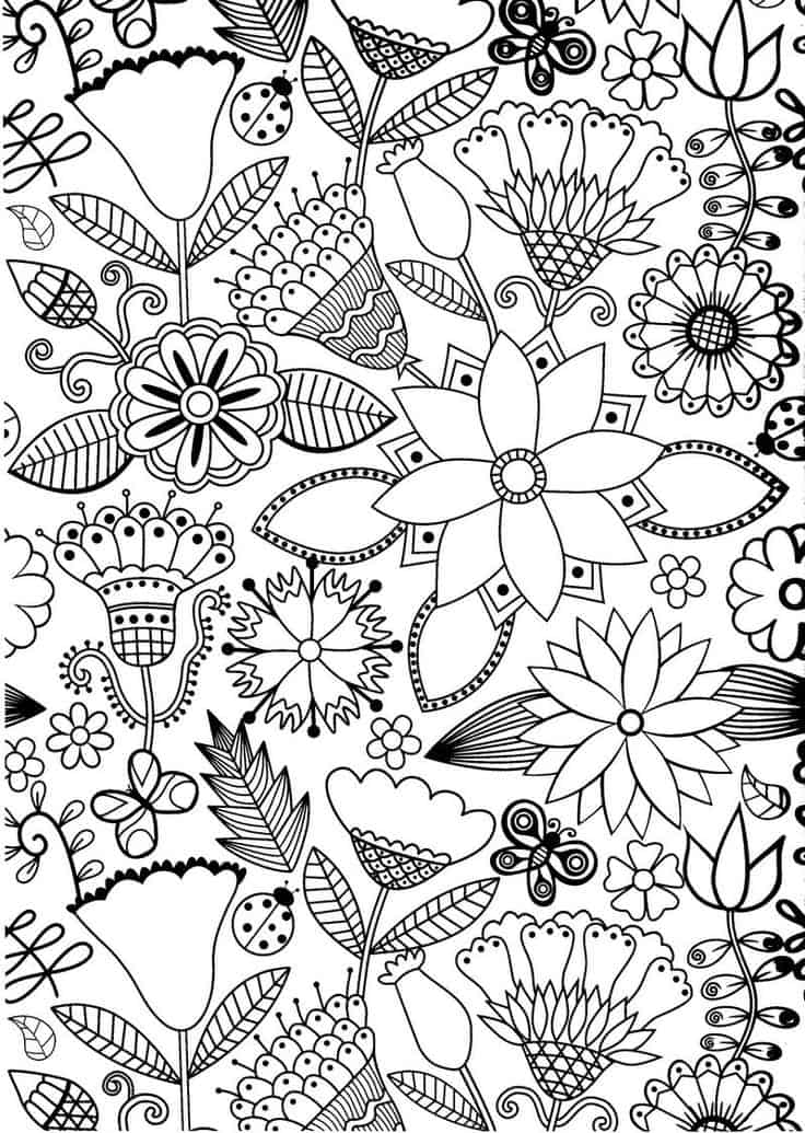 materiais para colorir desenhos detalhados