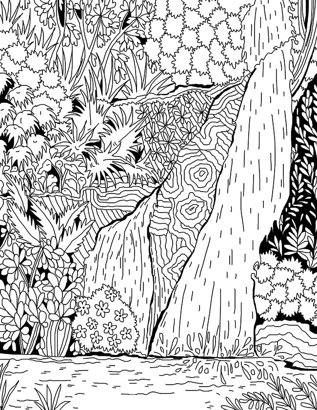 desenhos de paisagens detalhadas