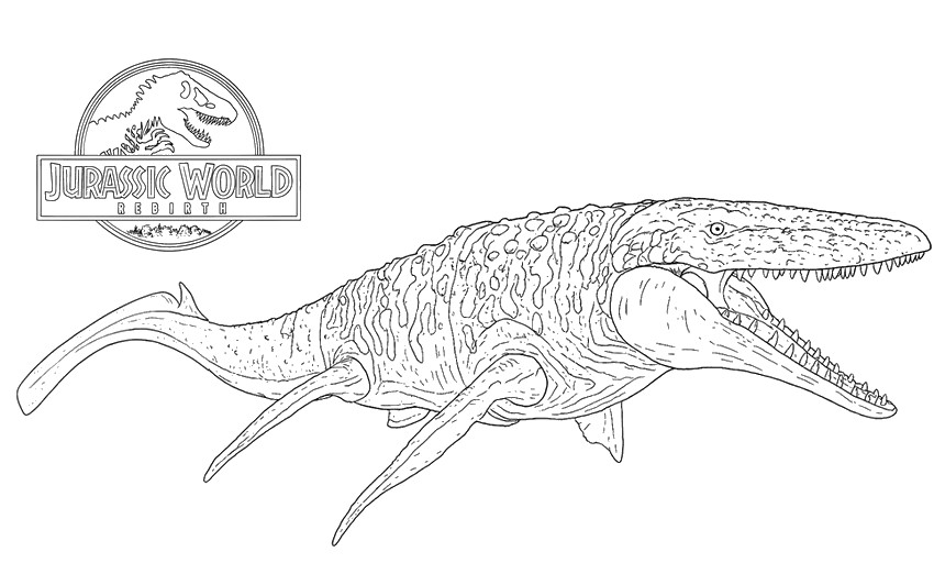colorir dinossauros jurassic park