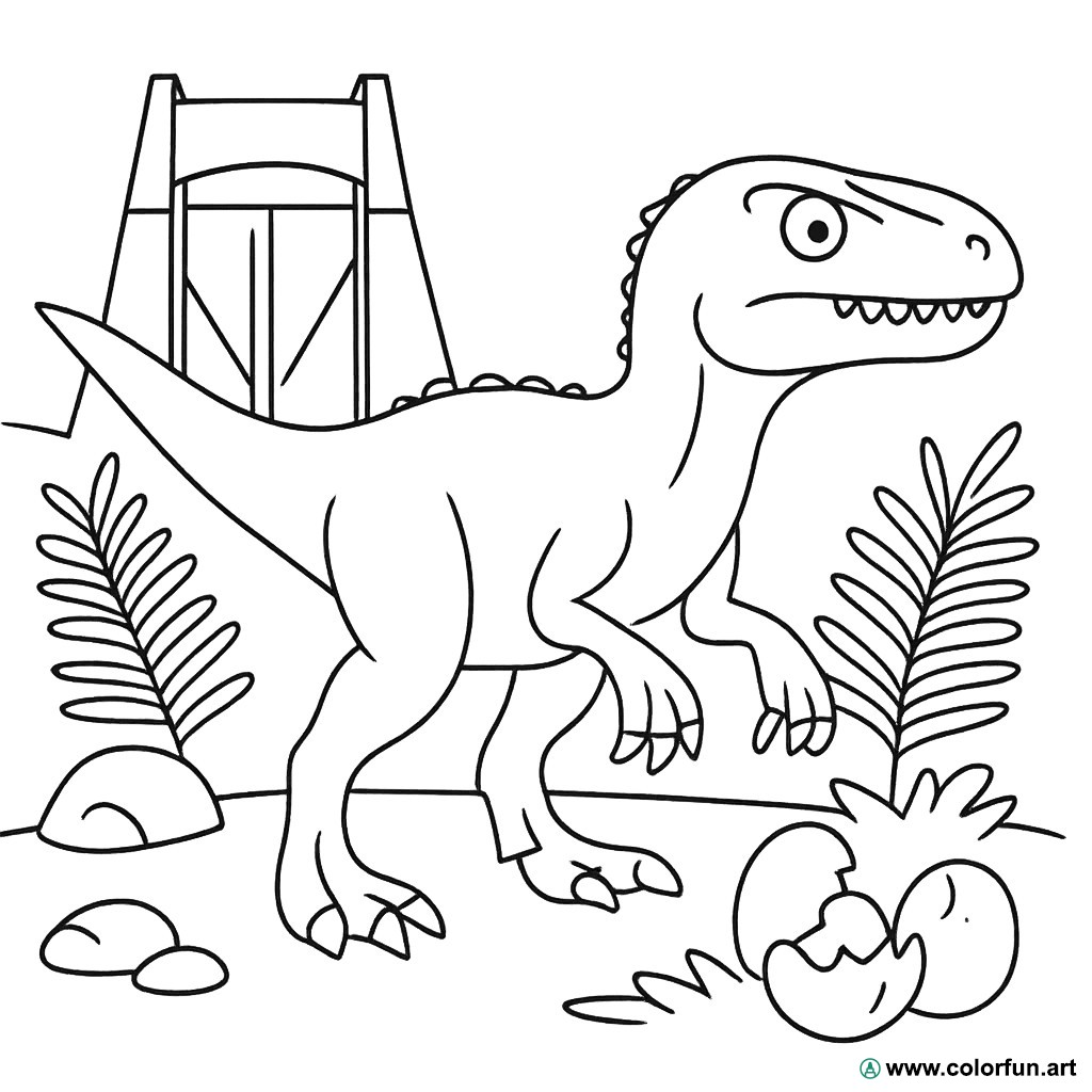 desenhos de dinossauros realistas para colorir