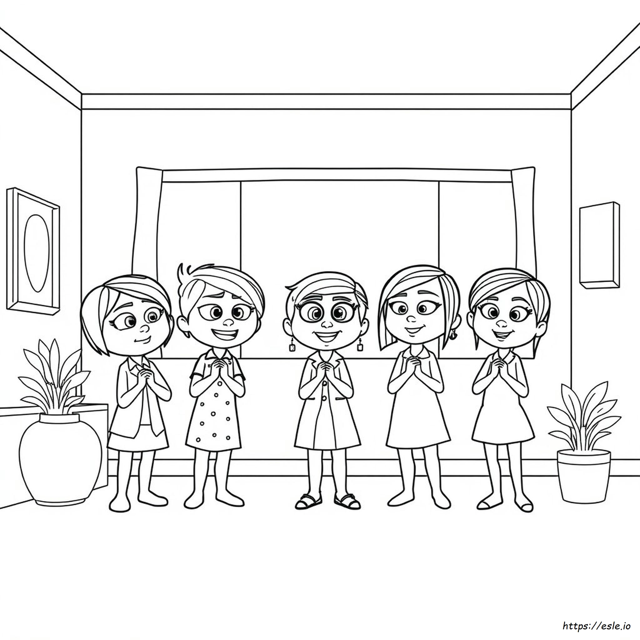 emoção Ansiedade Divertida Mente 2 colorir