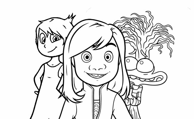 colorir personagem Ansiedade Divertida Mente 2