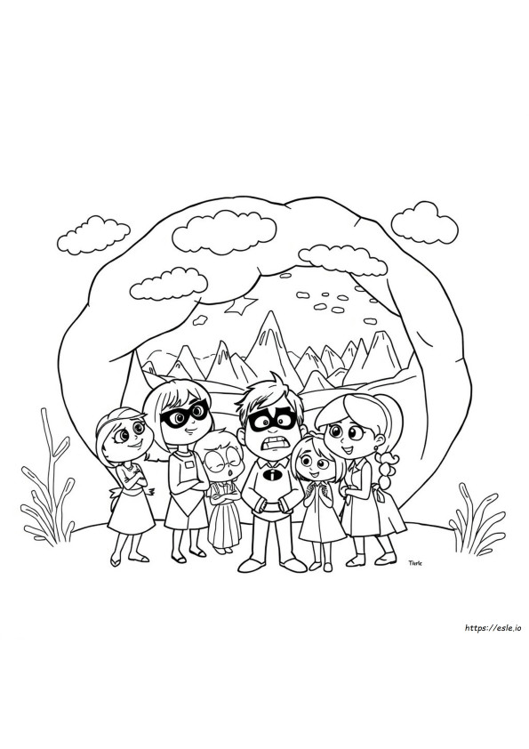 emoções Divertidamente 2 para colorir