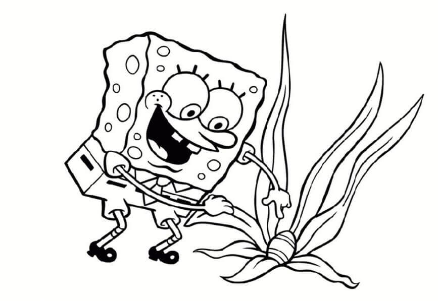 Bob Esponja para colorir grátis