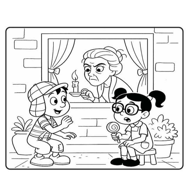 Chiquinha para colorir online