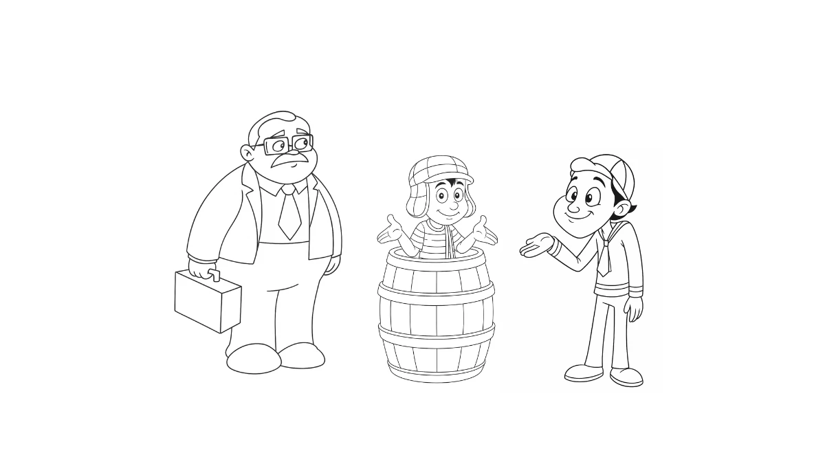 Chiquinha para colorir online