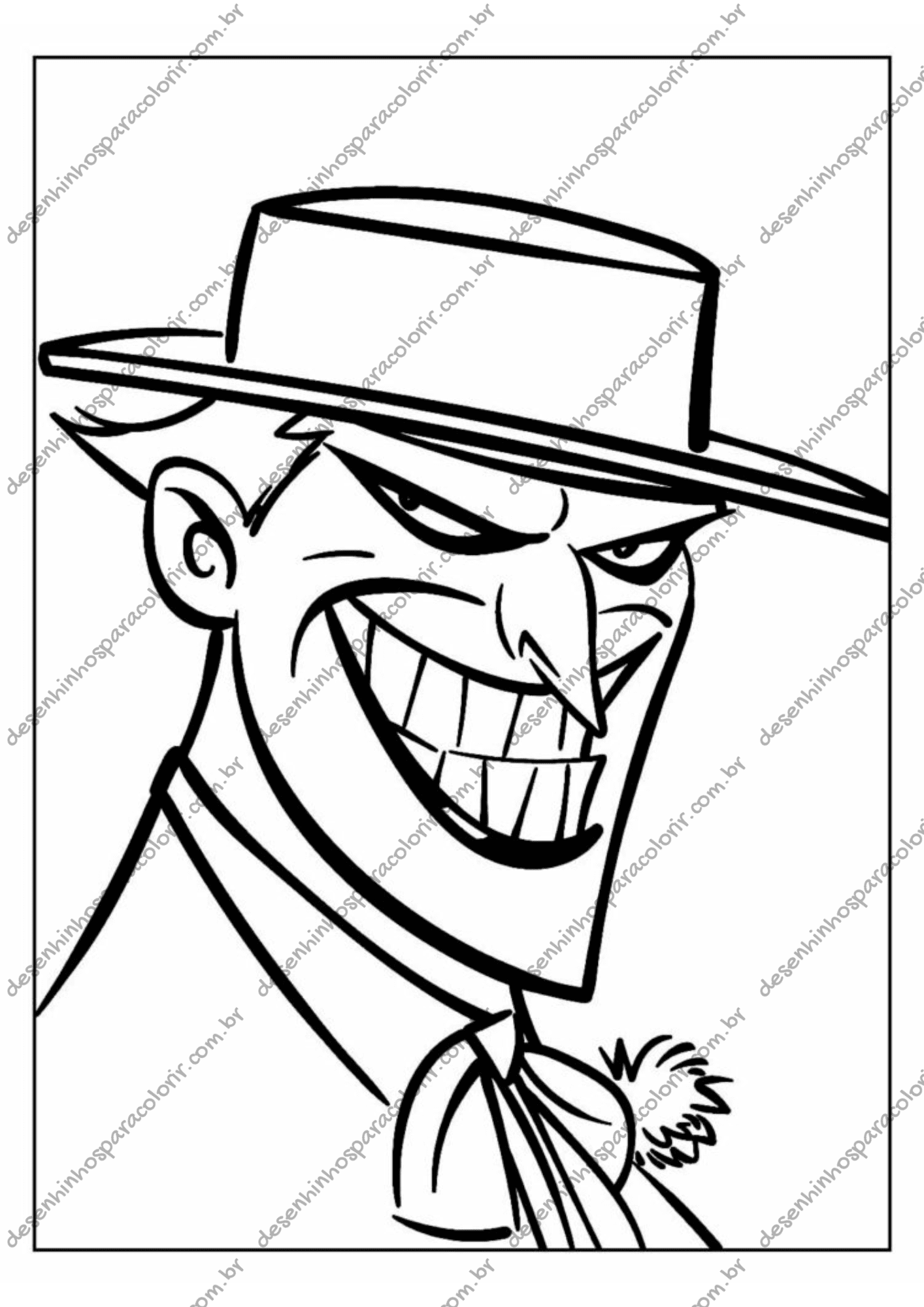 desenho do coringa para pintar
