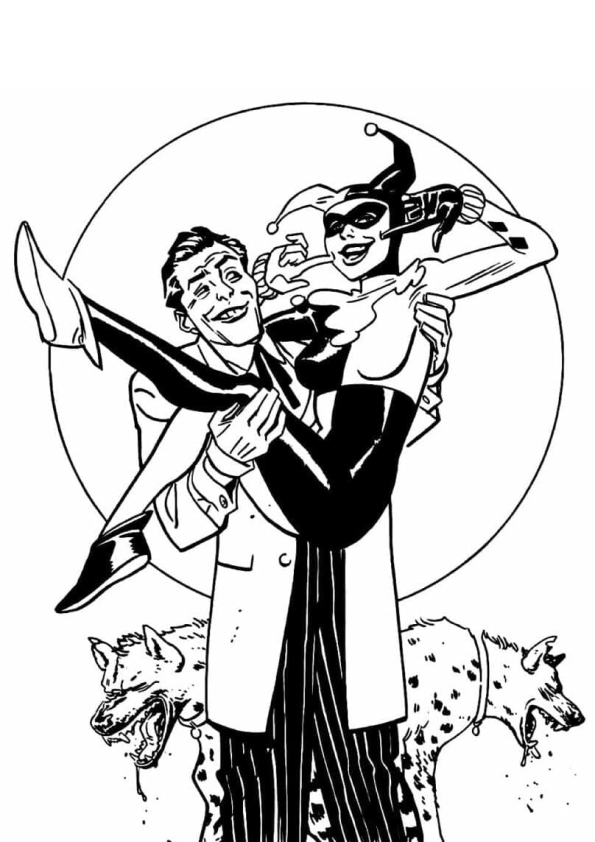 coringa Batman para colorir
