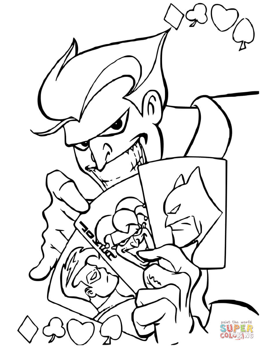 desenho do coringa com arlequina