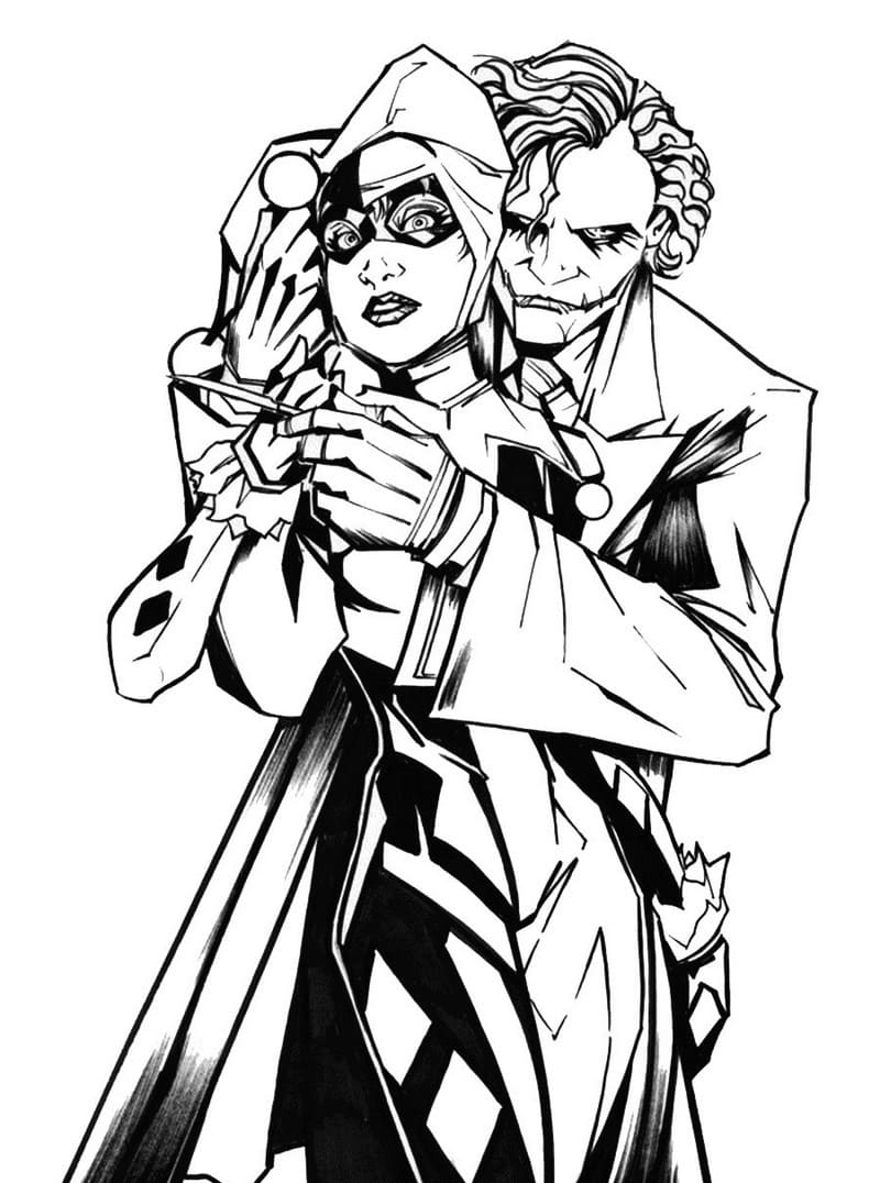 coringa desenho detalhado