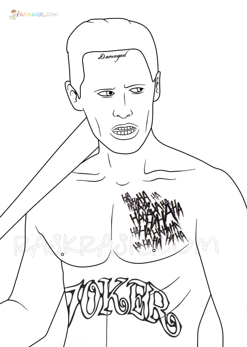 coringa para colorir com lápis de cor