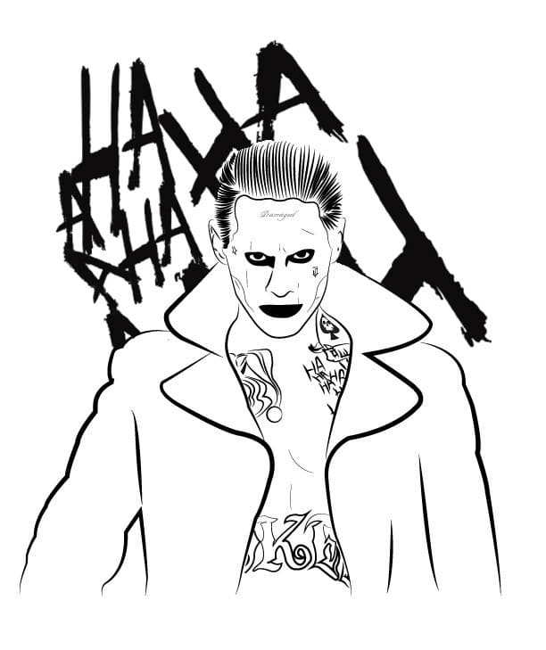 coringa HQ para colorir