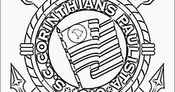 desenho do corinthians para celular para colorir