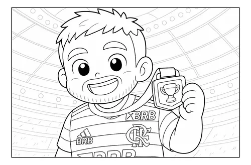 desenho flamengo para pintar