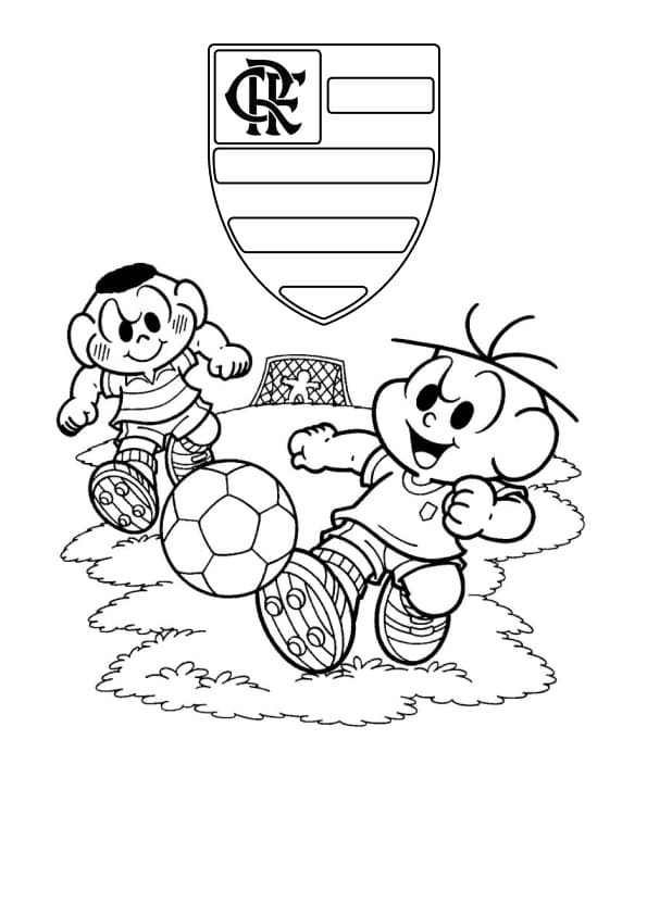 desenho do urubu do flamengo para pintar