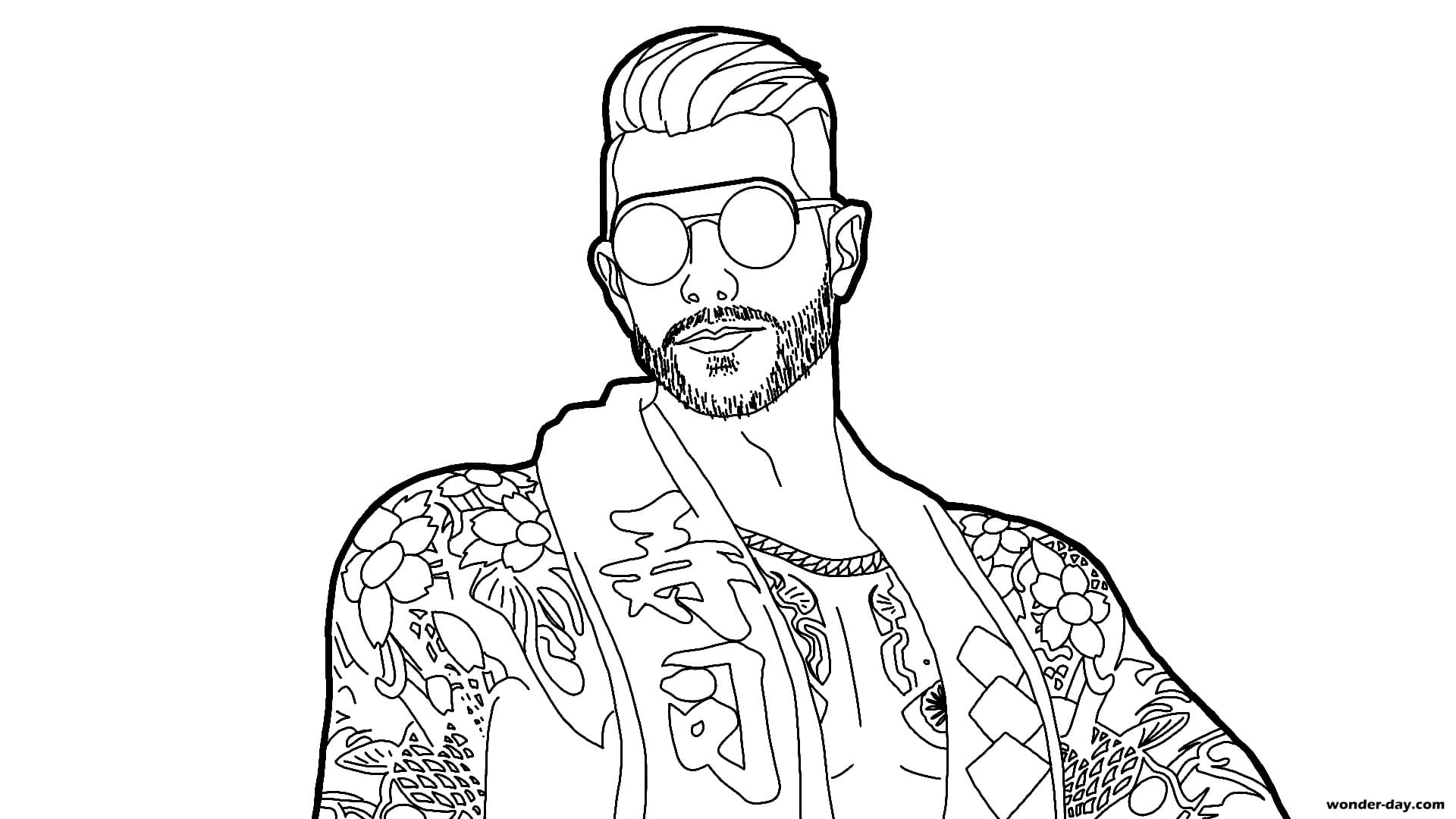 arte Free Fire para colorir