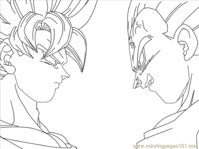 goku dbz para colorir