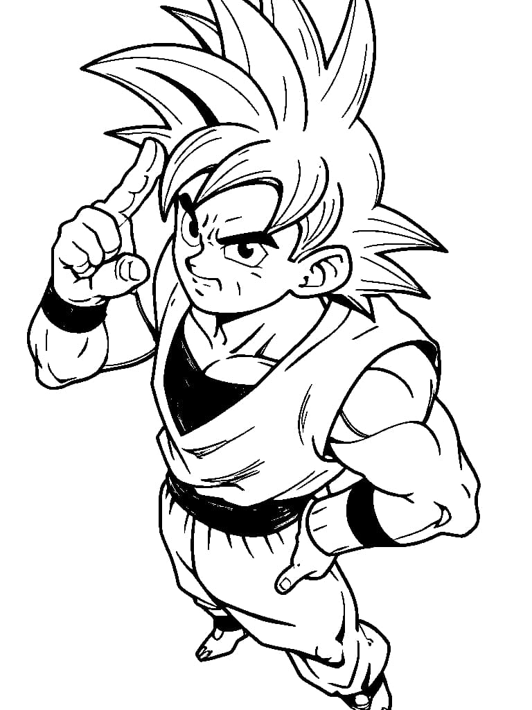 desenhos do goku para imprimir