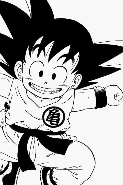 desenho do goku para pintar