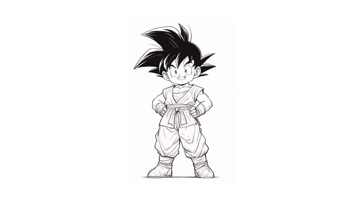 desenhos do goku para imprimir