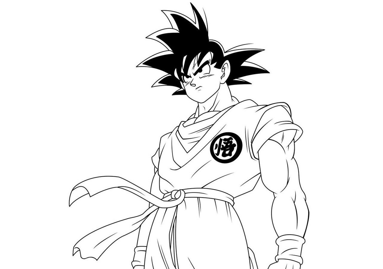 goku ssj3 para colorir