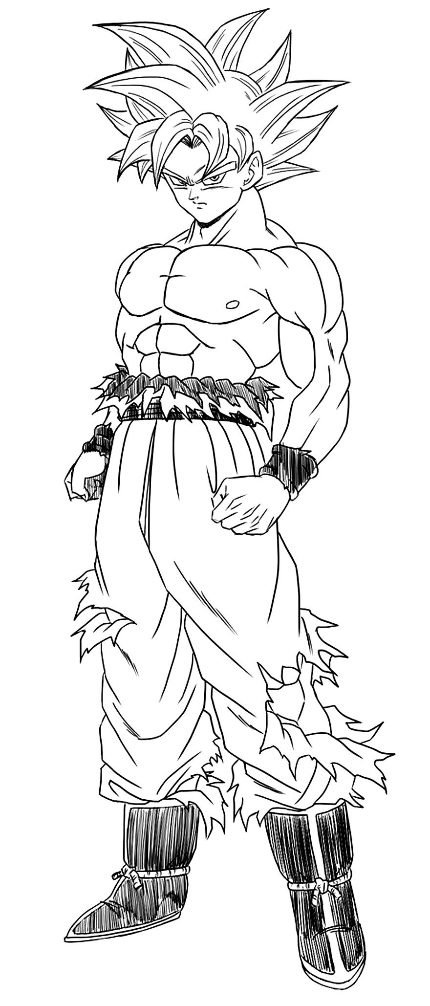 goku vegeta para colorir