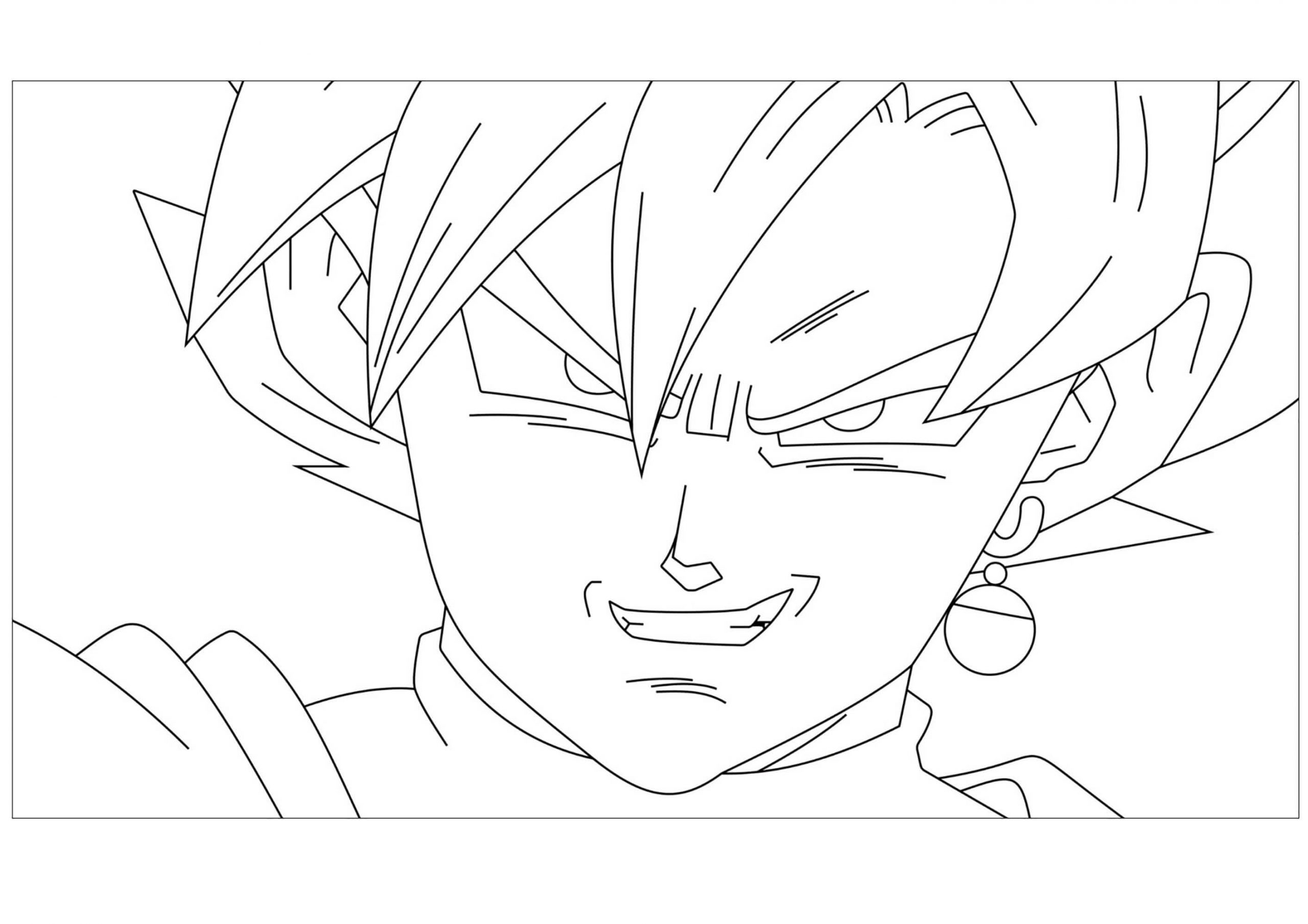 goku ultra instinto para colorir