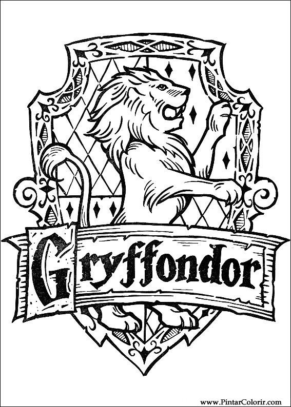 papel para colorir harry potter