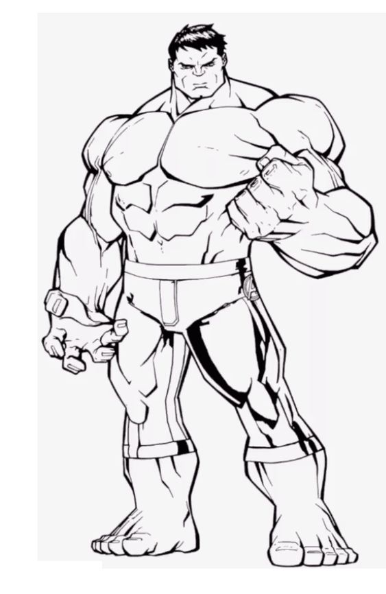 Hulk para colorir