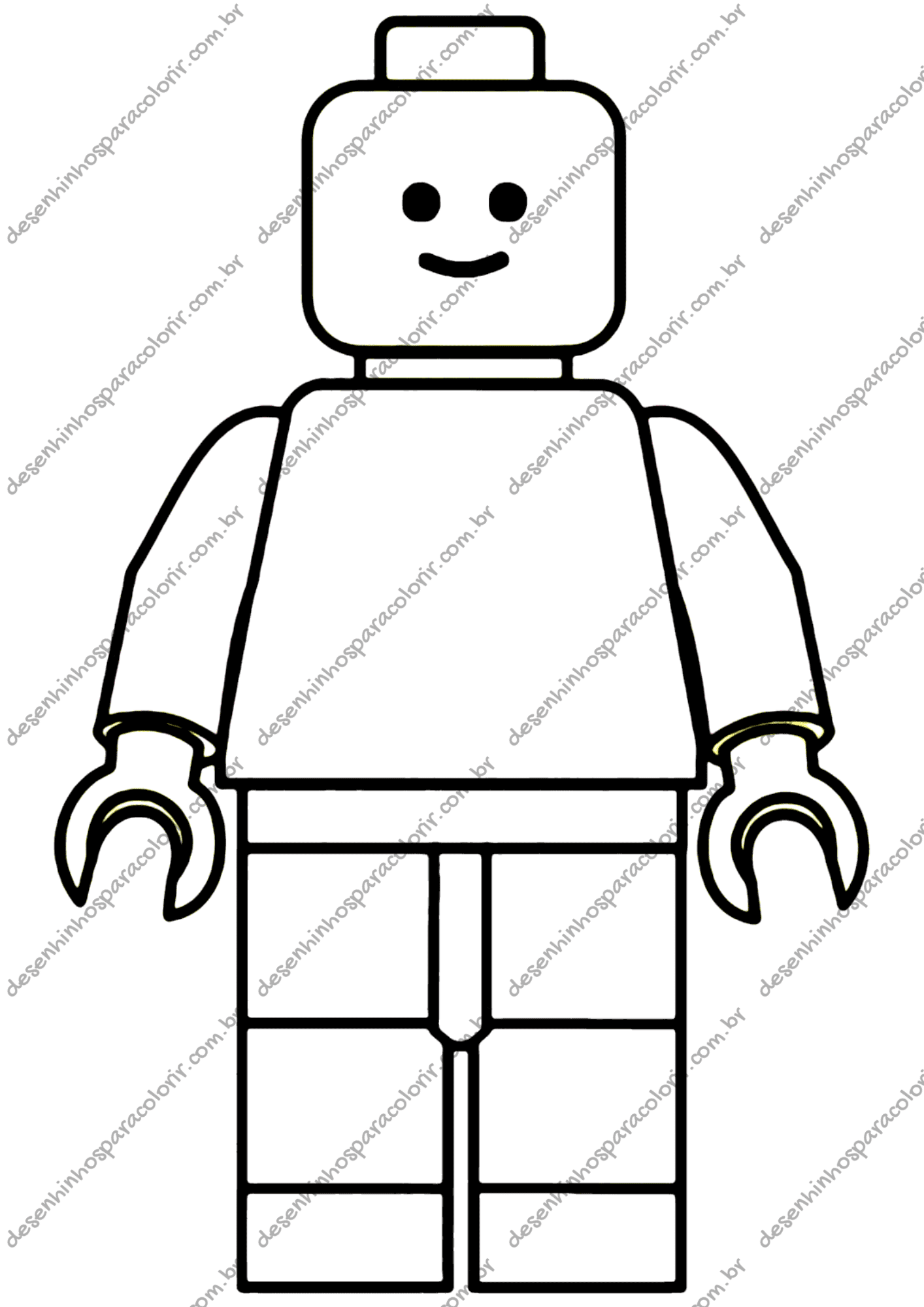 desenho lego para imprimir