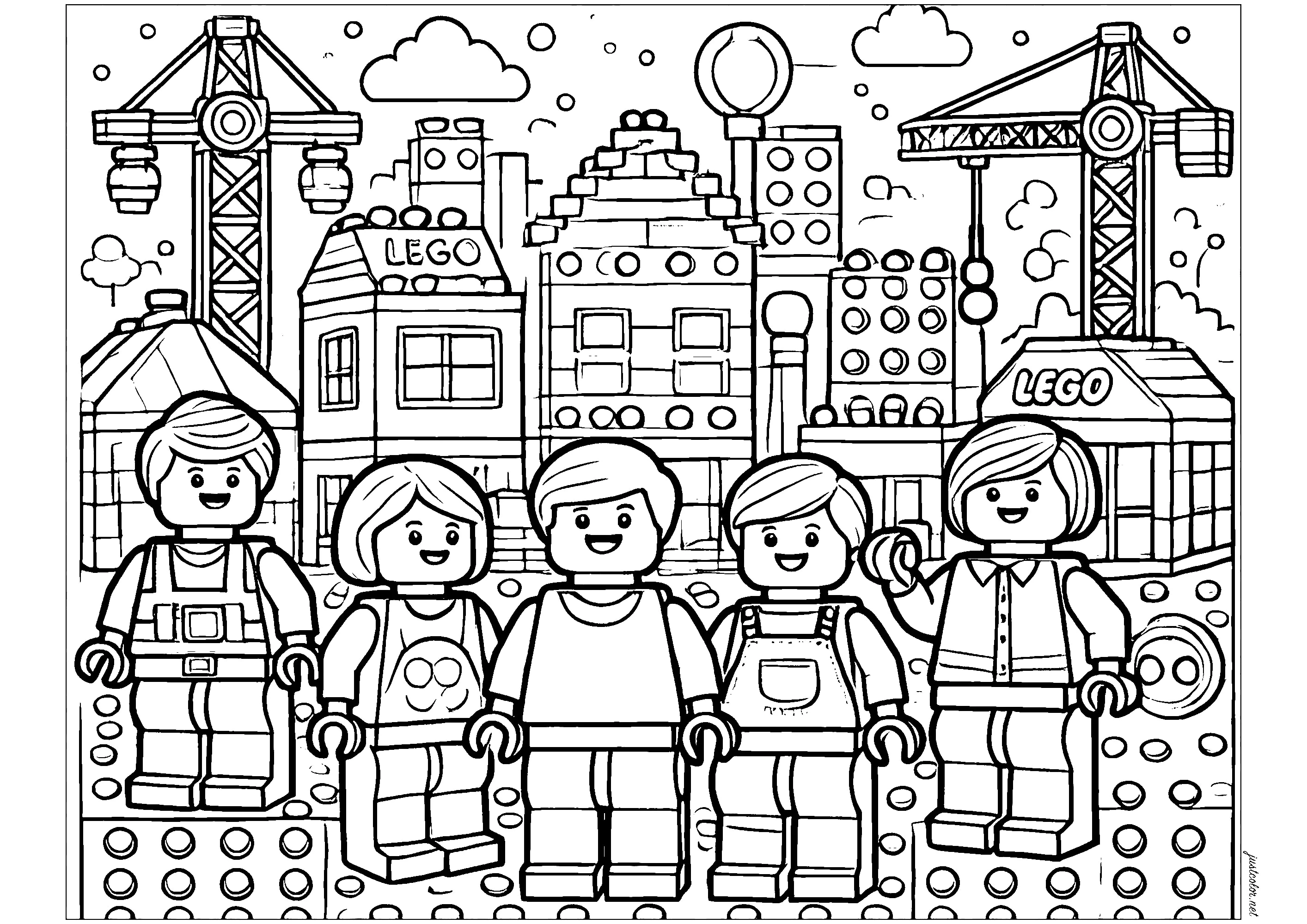 lego movie para colorir