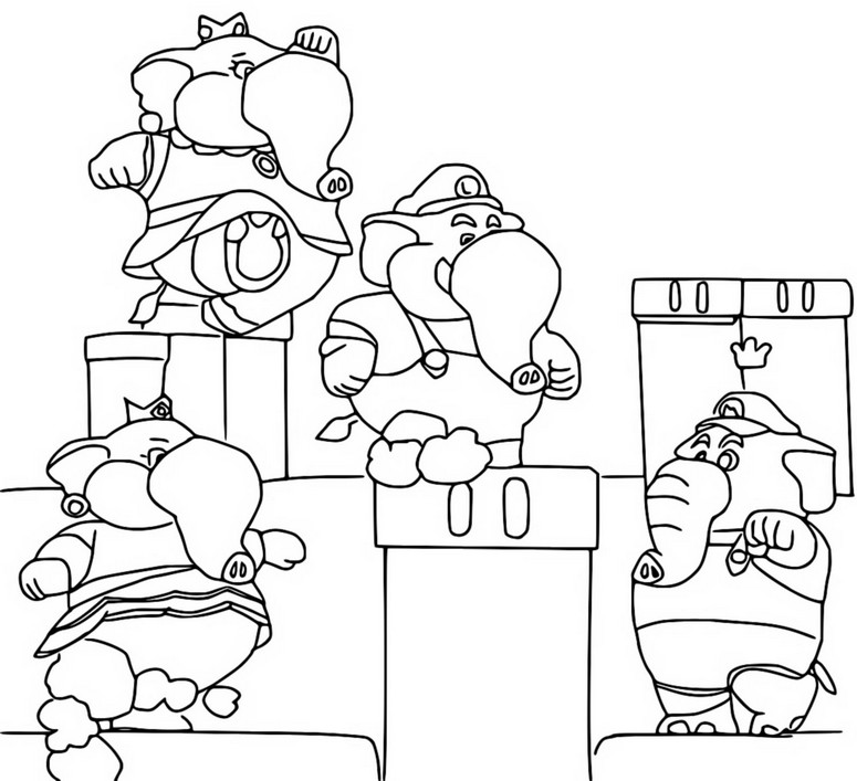 desenho do luigi para colorir