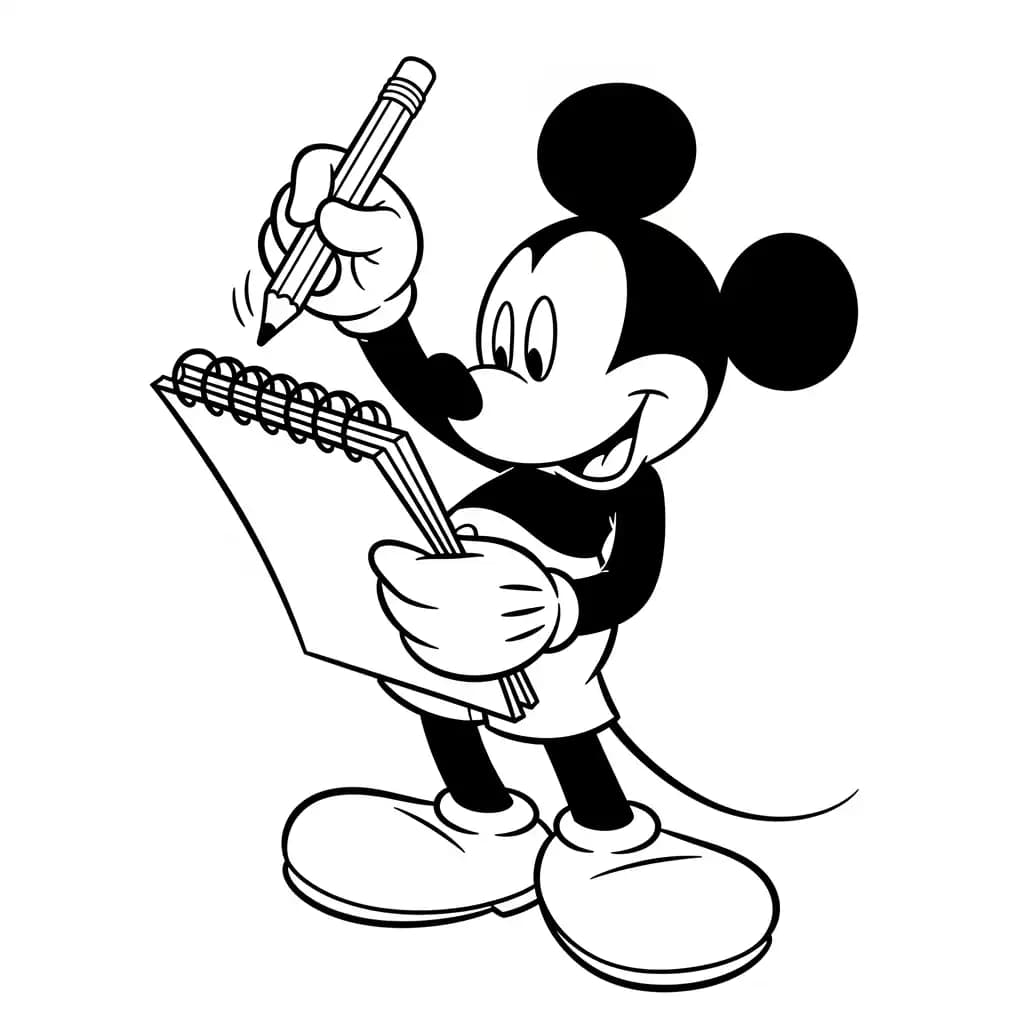 mickey e minnie para colorir