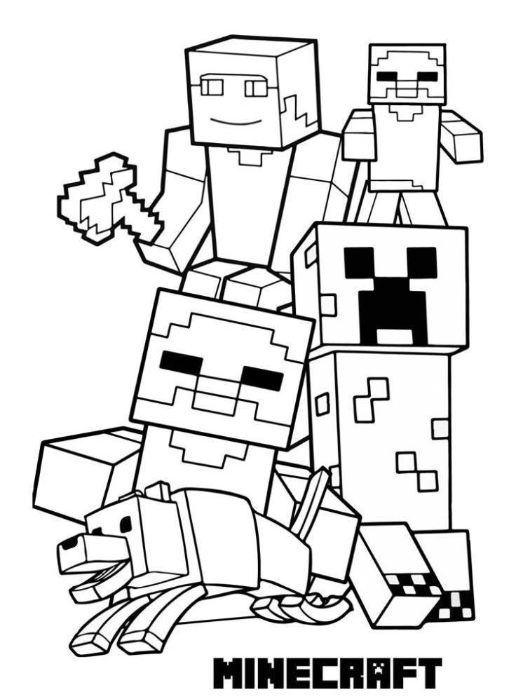 desenhos minecraft para imprimir