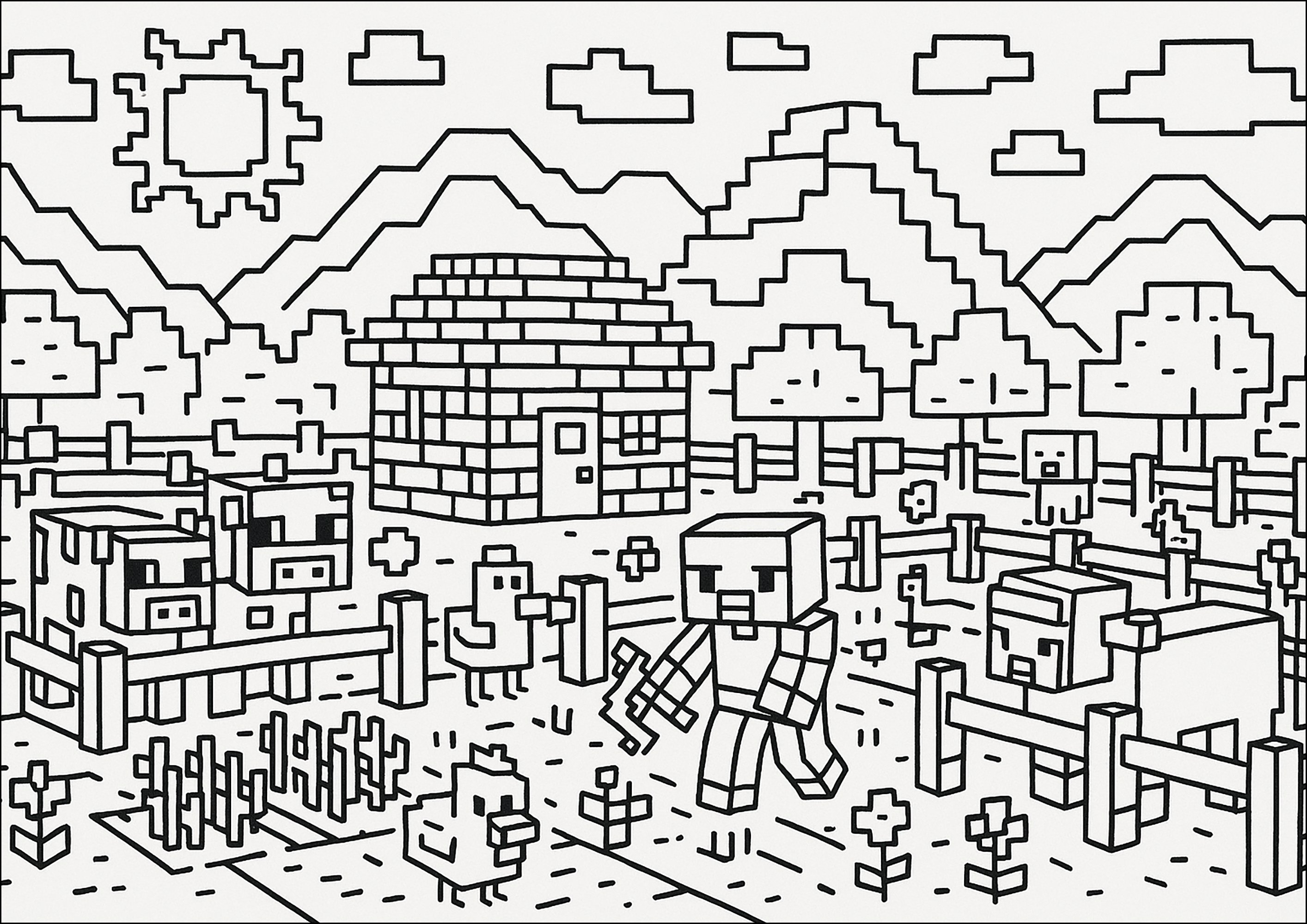 minecraft para pintar